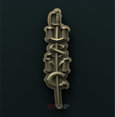 USMC sword 3D STL 3DWave